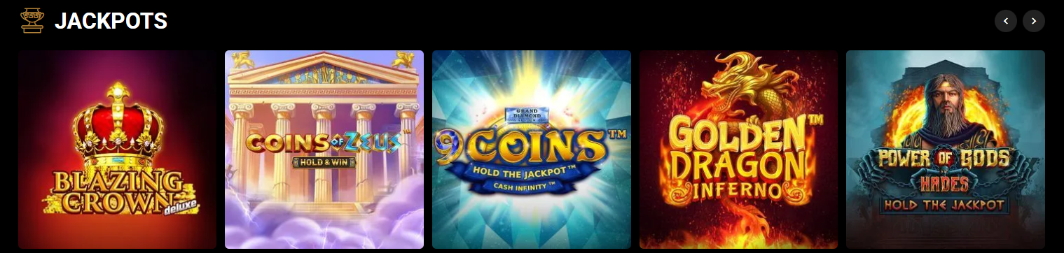 Jackpots Olympe Casino